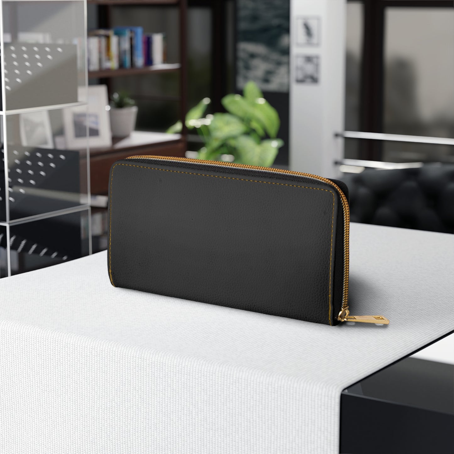 Yumara Collections Travel Wallet Vegan Leather Zipper Card & Cash Organiser