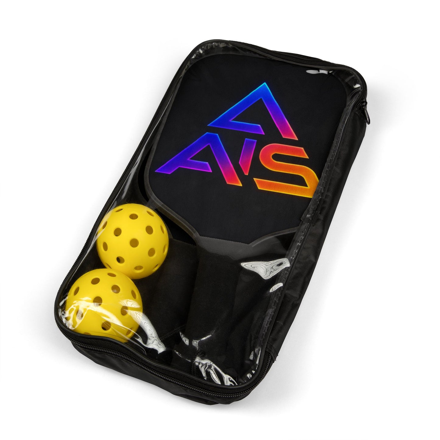 Yumara Collections Neon Gradient Pickleball Kit 2 Paddles + 2 Balls
