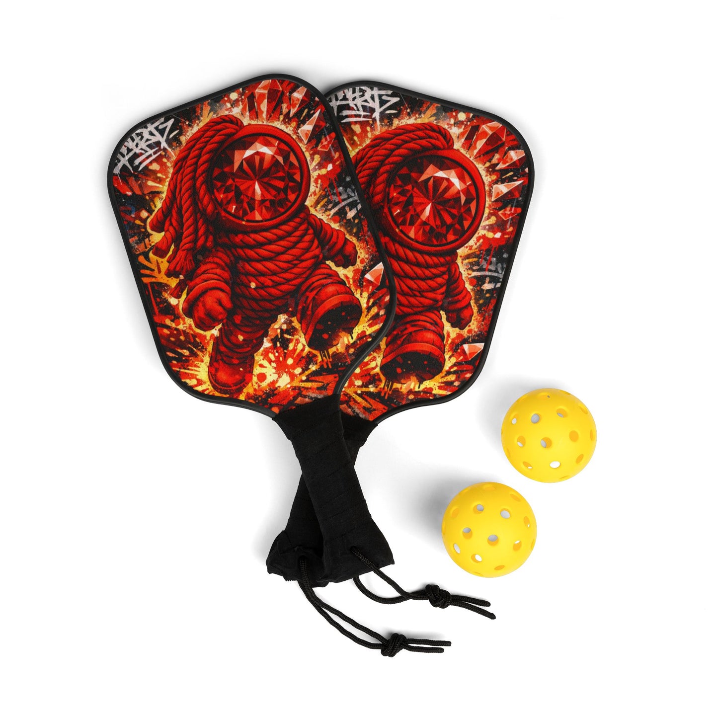 Yumara Collections Pickleball Kit Premium Paddle Set with Balls & Carry Bag