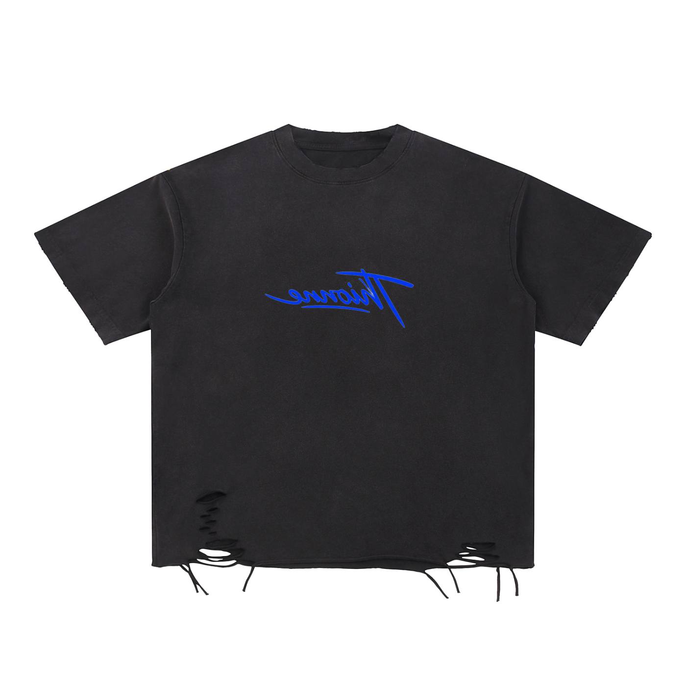Snow Washed Raw-Hem T-Shirt Nomad Thionne