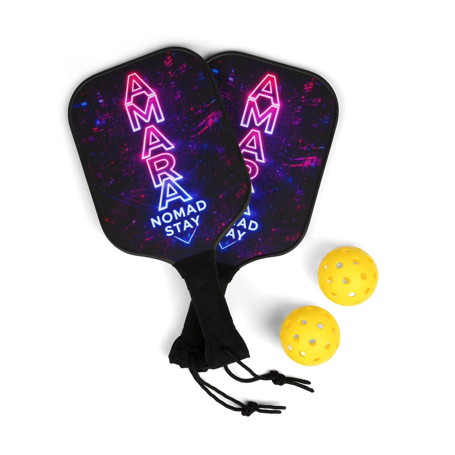 Yumara Collections Neon Night Pickleball Paddles Set