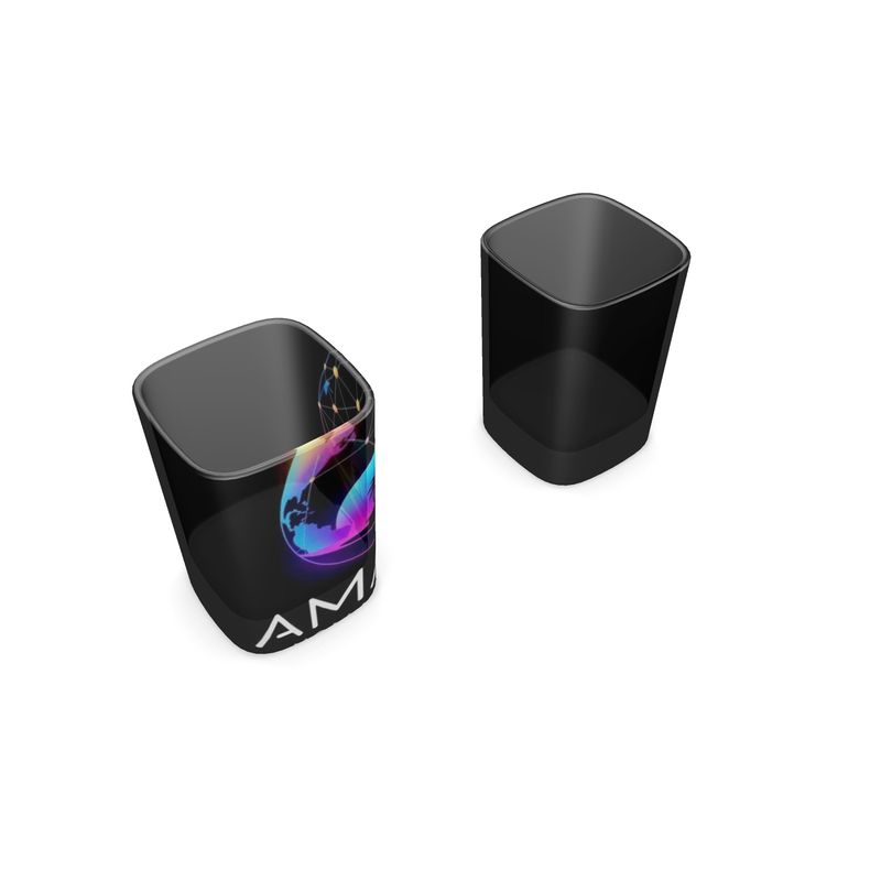 Yumara Collections Designer Square Shot Glass Set of 2