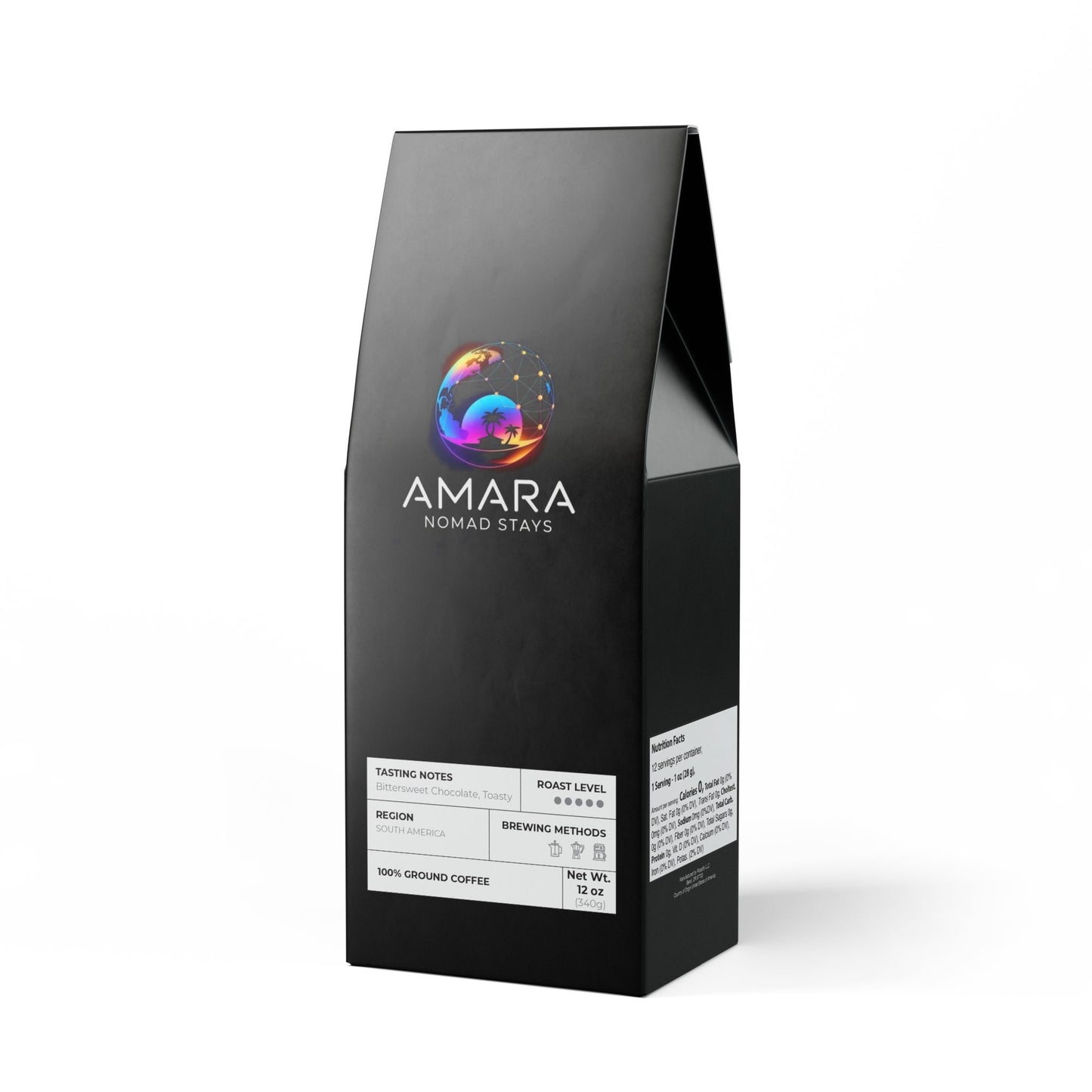 AMARA Nomad Bitterroot Dark French Roast Coffee Premium Craft Coffee (12oz)