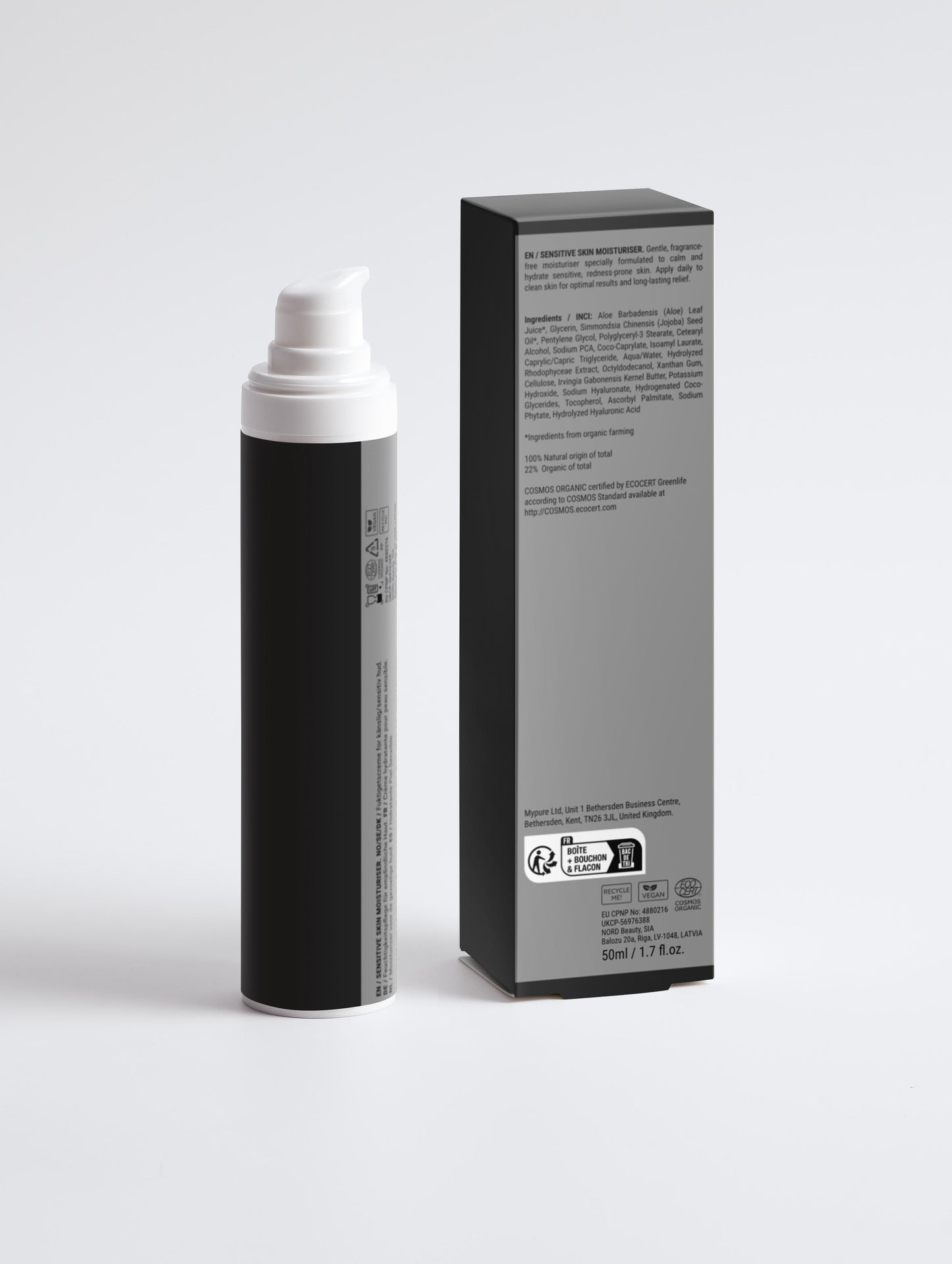 Sensitive Skin Moisturiser, Fragrance Free, YUMARA COLLECTIONS