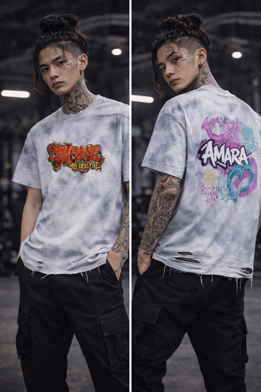 Nomad Thionne Washed Loose T-Shirt  Urban Fade Edition