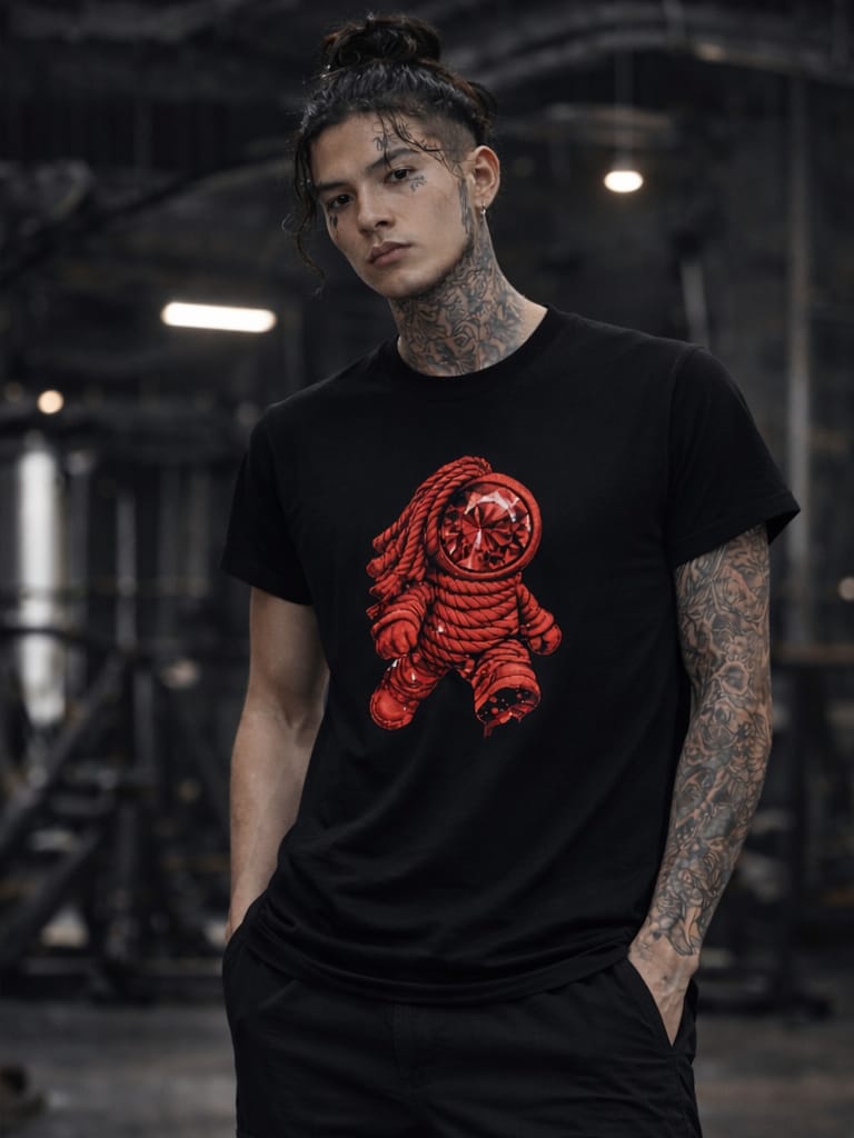 ROA Raw Edge Boxy Non-Shrink T-Shirt