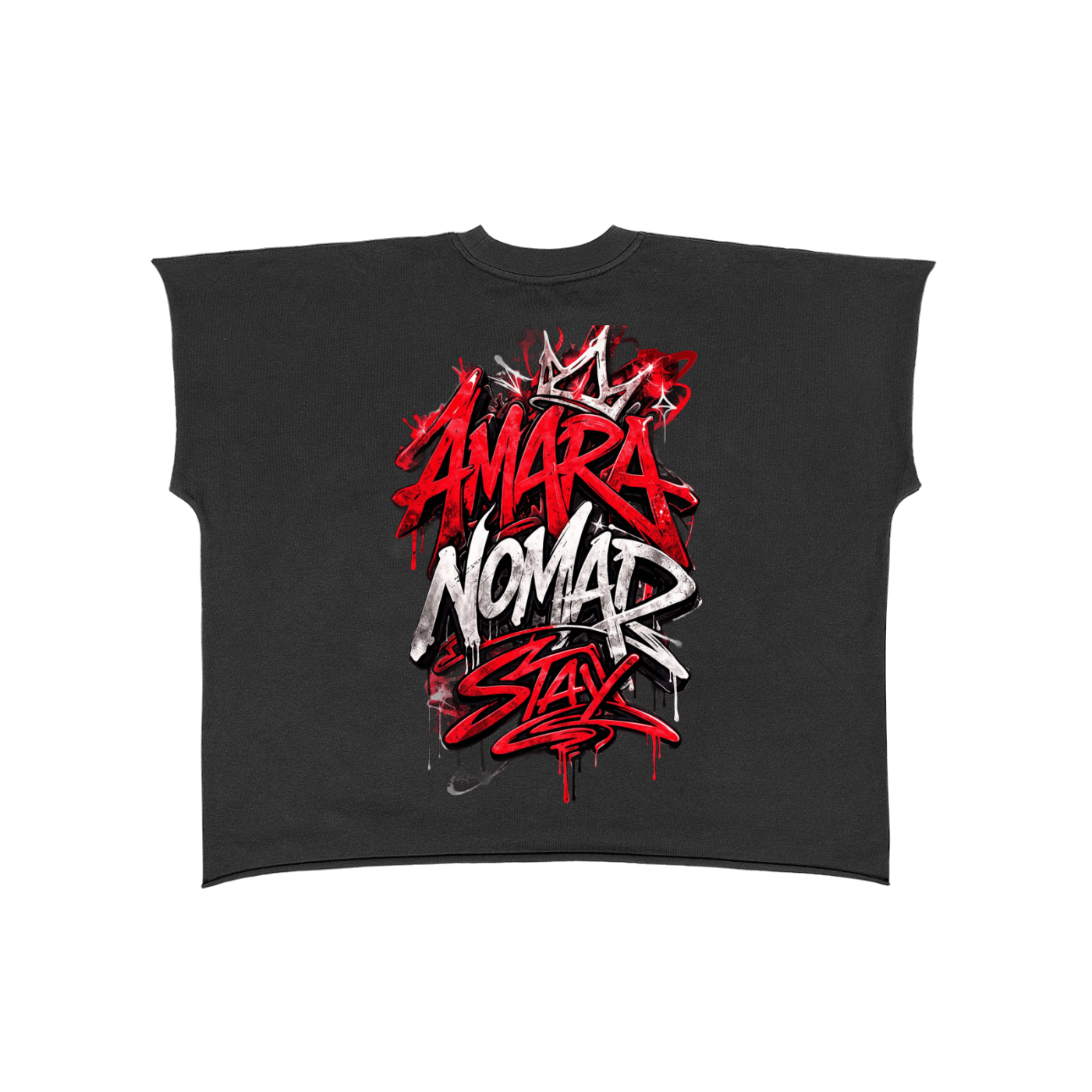 ROA Raw Edge Boxy Non-Shrink T-Shirt