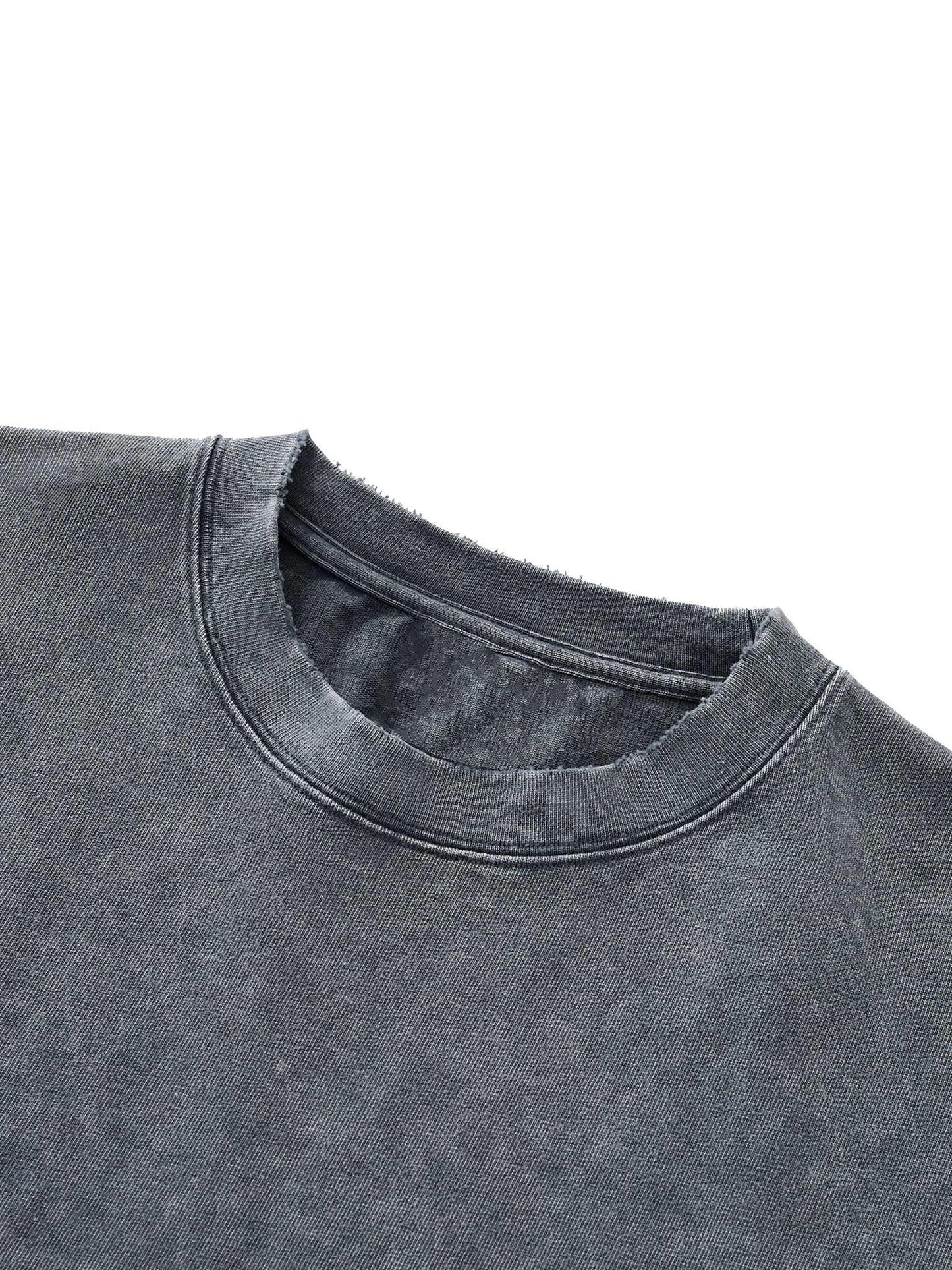 Snow Wash Raw-Hem Boxy T-Shirt Nomad Street Edition
